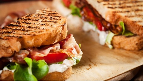 Tuna and Cheese Panini Sandwich