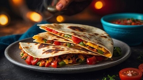 Vegetable Quesadilla in 10 Minutes