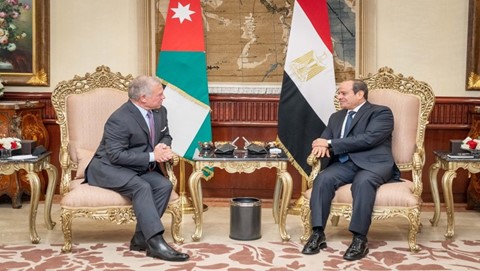 King and El-Sisi Emphasize the Importance of Intensifying Efforts to Restore Overall Calm in the Region